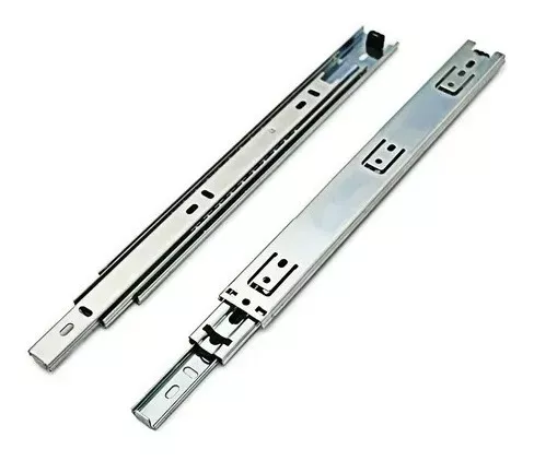 Corrediça Telescópica Larga 250 Mm Zinco Branco Avulsa Corrediça Telescópica Larga 250 Mm Zinco Branco Avulsa