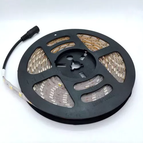 Fita De Led 60 Leds Por Metro 50 X 50 Amarela (Luz Quente) 3000 K Com 5 Metros Fita De Led 60 Leds Por Metro 50 X 50 Amarela (Luz Quente) 3000 K Com 5 Metros
