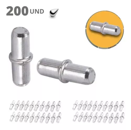 Suporte De Prateleira Anelado 5 X 5 Niquelado (Kit Com 200)