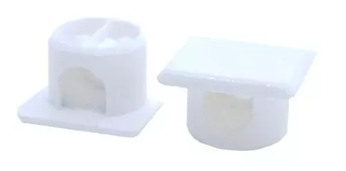 Suporte De Prateleira Invisível Plástico Branco (Kit Com 500) Suporte De Prateleira Invisível Plástico Branco (Kit Com 500)