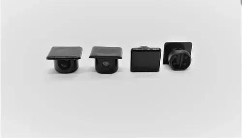 Suporte De Prateleira Invisível Plástico Preto (Kit Com 100) Suporte De Prateleira Invisível Plástico Preto (Kit Com 100)