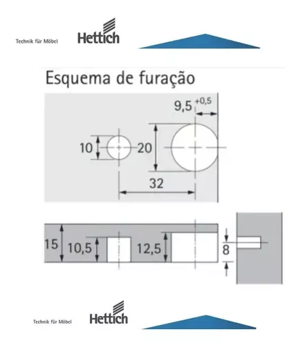 Dispositivo Vb 36/16 Branco Para Chapa 15 Mm (Kit Com 100 Un) Dispositivo Vb 36/16 Branco Para Chapa 15 Mm (Kit Com 100 Un)
