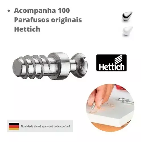 Dispositivo Vb 36/19 Cinza Para Chapa 18 Mm (Kit Com 100 Un)