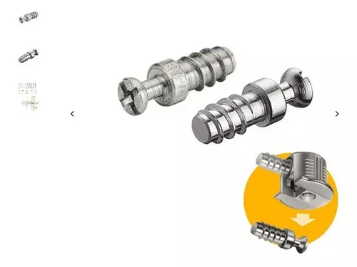 Parafuso Vb Du 260 (6,7 X 7,8 Mm - Curto) Hettich Rosca Soberba Zincado Branco (Kit Com 200 Un) Parafuso Vb Du 260 (6,7 X 7,8 Mm - Curto) Hettich Rosca Soberba Zincado Branco (Kit Com 200 Un)