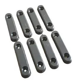 Sapata Deslizante 12 X 50 Mm Preta (Kit Com 200 Un)