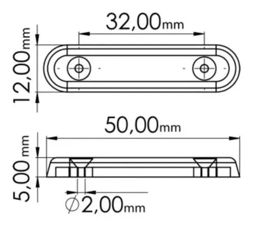 Sapata Deslizante 12 X 50 Mm Branca (Kit Com 200 Un) Sapata Deslizante 12 X 50 Mm Branca (Kit Com 200 Un)