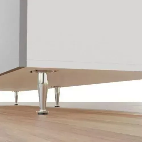 Pé Cônico Regulável 150 Mm Cromado (Kit Com 4 Unidades) Pé Cônico Regulável 150 Mm Cromado (Kit Com 4 Unidades)