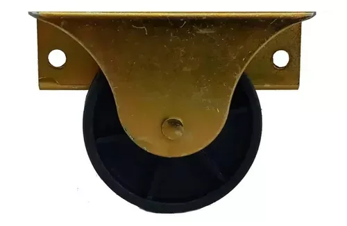 Rodizio P/Cama Auxiliar Tipo Gavetão Rb 50 Zinco Amarelo (Kit C/6 Un)