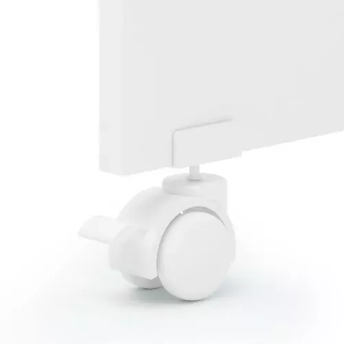 Rodizio Rb 50 Chapa U 25 Mm Para Berço Branco (Kit Com 4 Un) Rodizio Rb 50 Chapa U 25 Mm Para Berço Branco (Kit Com 4 Un)