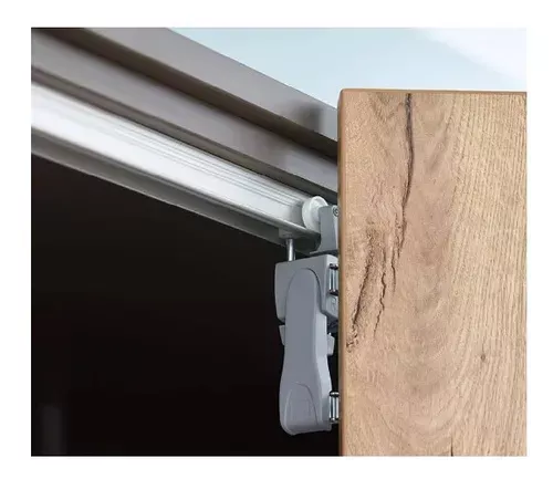 Sistema De Portas Articuladas Wing Line L Com Self Closing Hettich Lado Direito